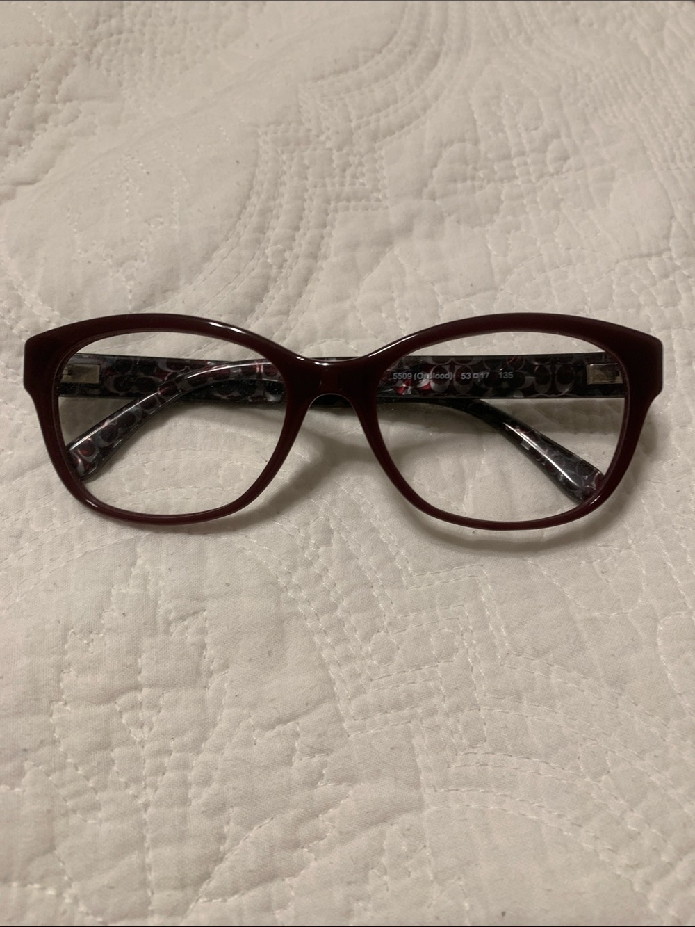 Coach Women's Cat-Eye Glasses - Deep Burgundy